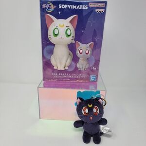 NWOT Sofvimates Pretty Guardian Sailor Moon Cosmos Artemis & Diana, NWOT Luna